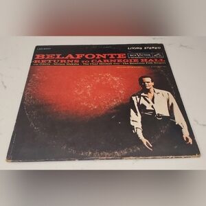 Belafonte Returns to Carnegie Hall Vinyl Record LP RCA Victor